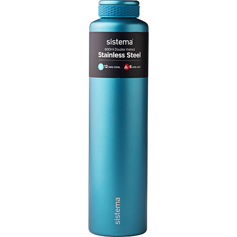 Sistema rustfri stålflaske (600ml) – flere varianter - assorteret