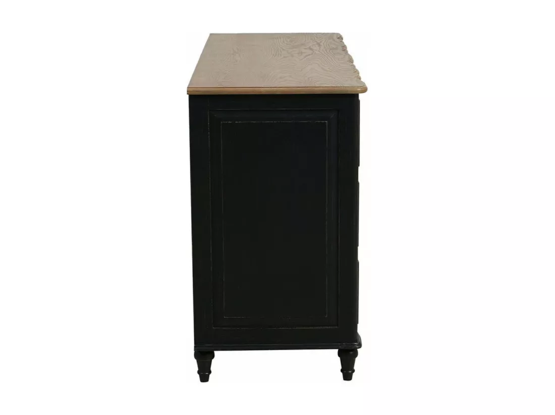 Commode arbalète double Bois Noir - Manoir Interior's