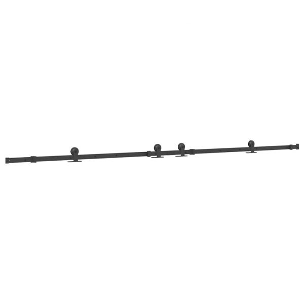 Kit de Ferragens para Porta Deslizante 305 cm Aço Preto - 1895721189