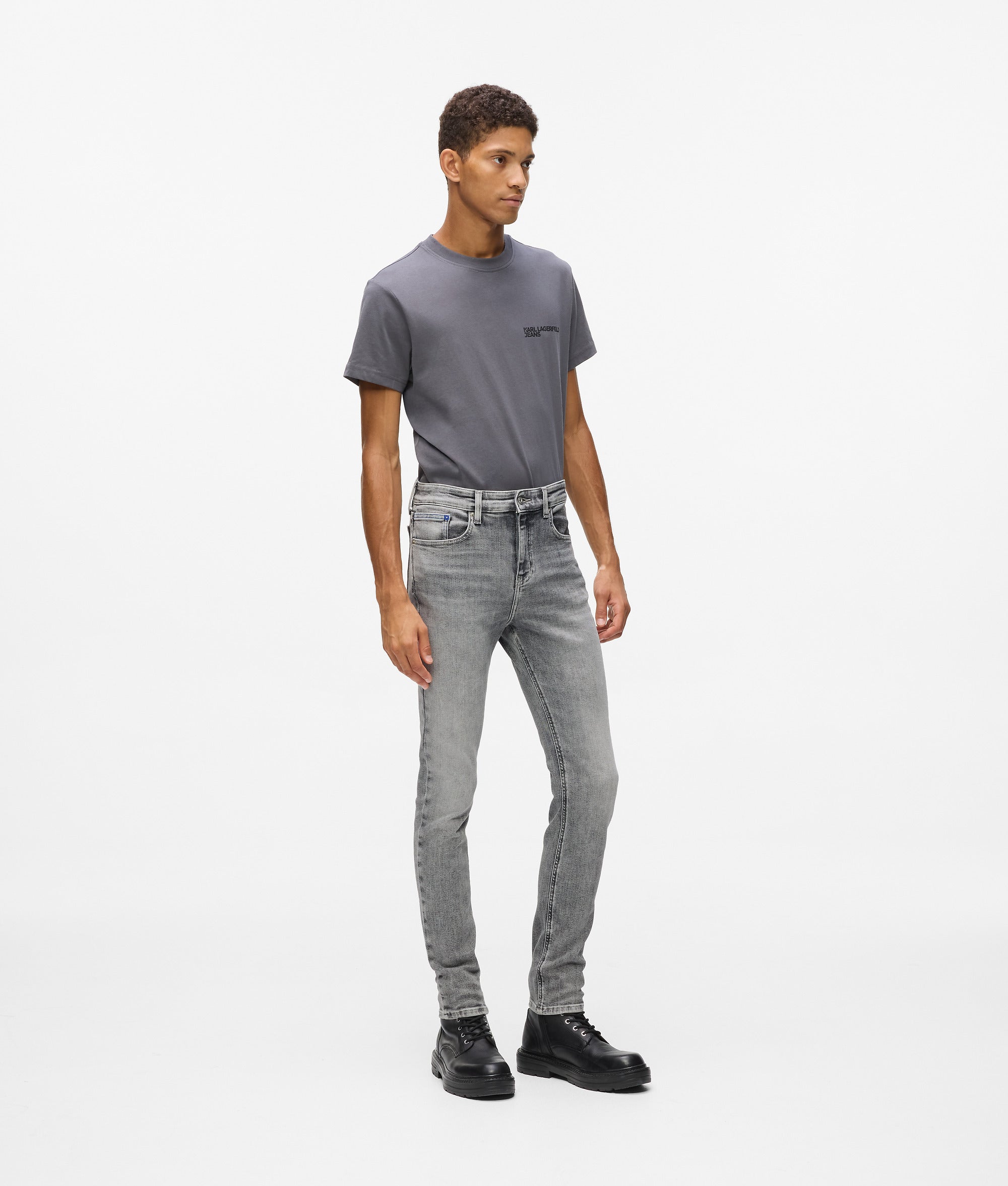 Verbleekte skinny Jeans