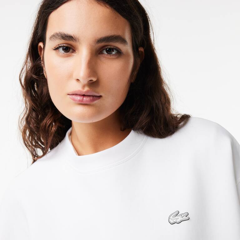 Sweatshirt Jogger femme Lacoste imprimé au dos Sweatshirts - Blanc - Lacoste - Femme