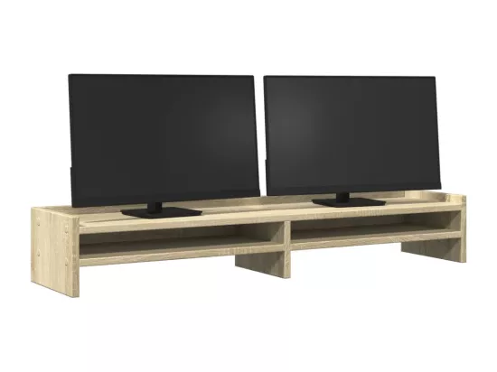 Support de moniteur chêne sonoma 100x24x16 cm bois d'ingénierie