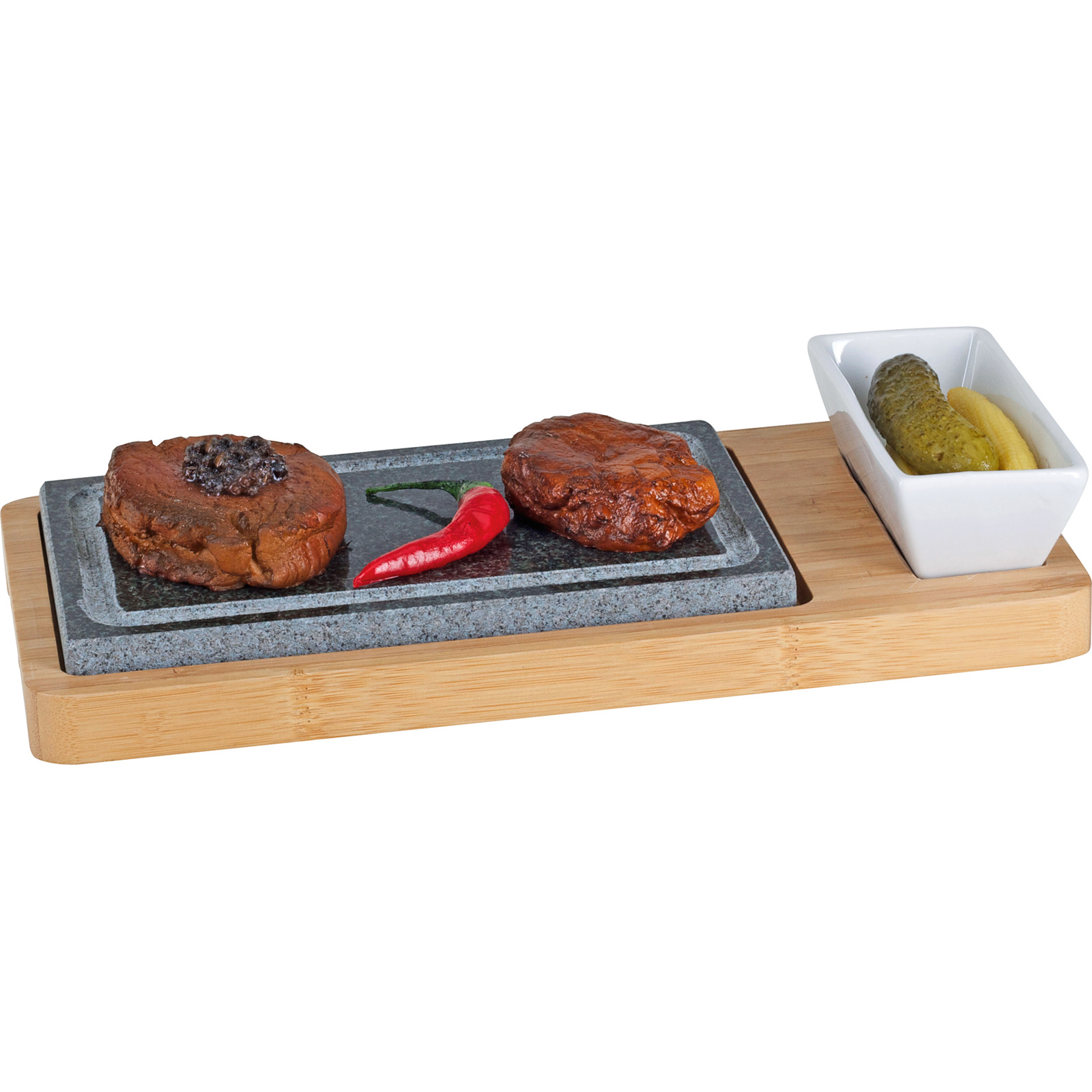 Nouvel Hot Stone Set 3tlg, Holz