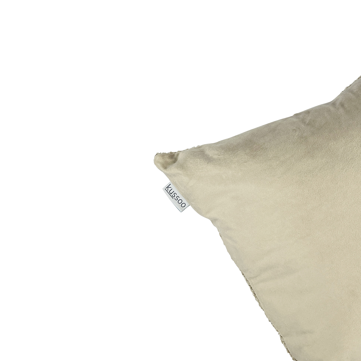 Sierkussen Bouclé beige 40x80 cm