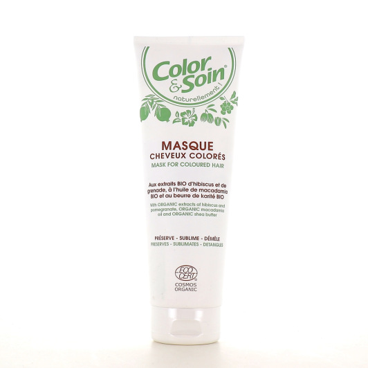 Masque cheveux colorés Bio Color et Soin