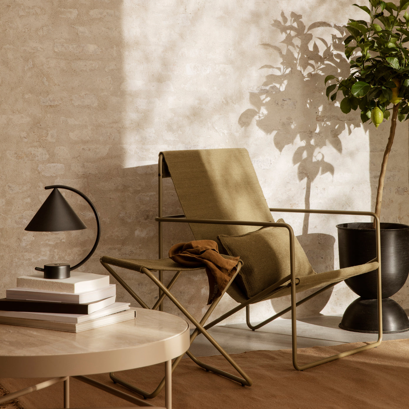 Ferm Living Travertine Salontafel - L