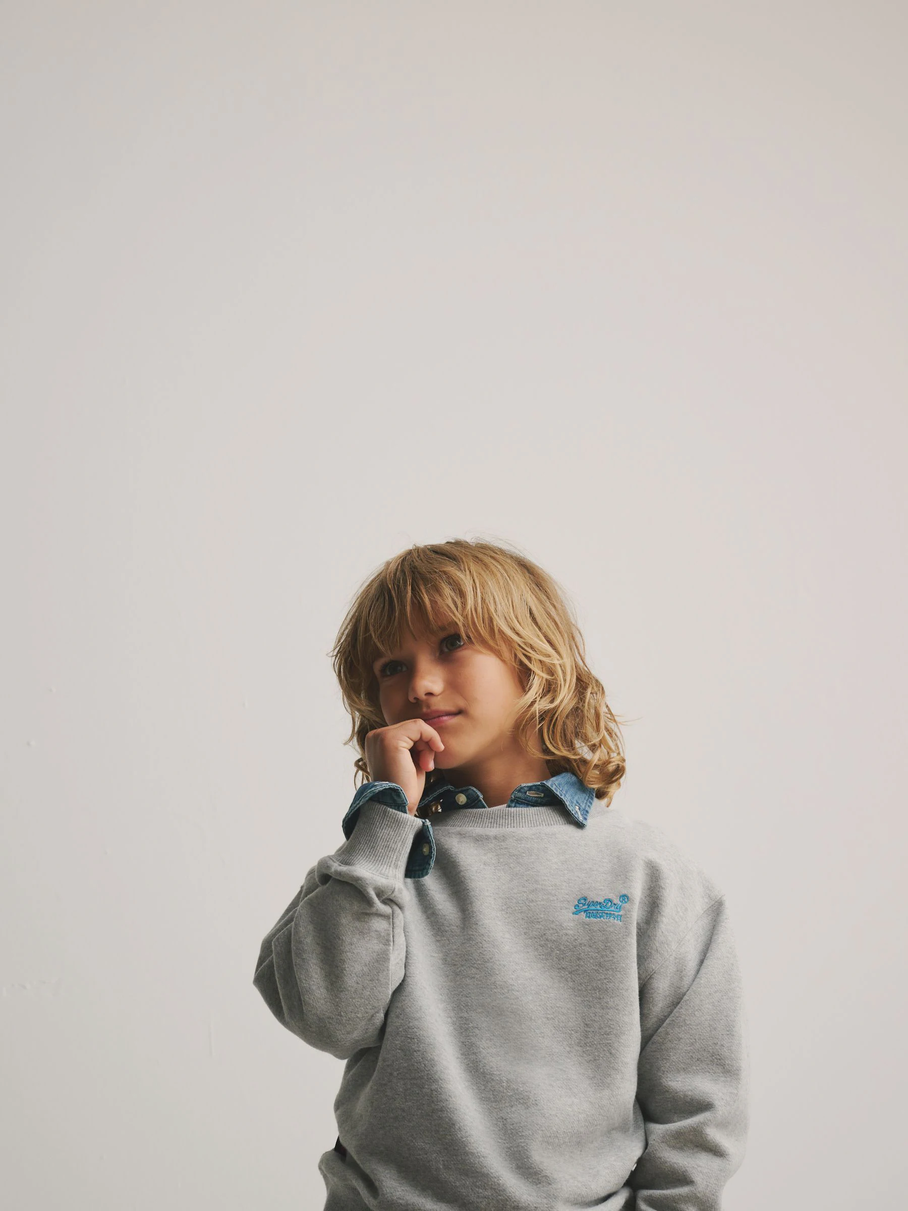 Grijs/blauw - Superdry joggingpak