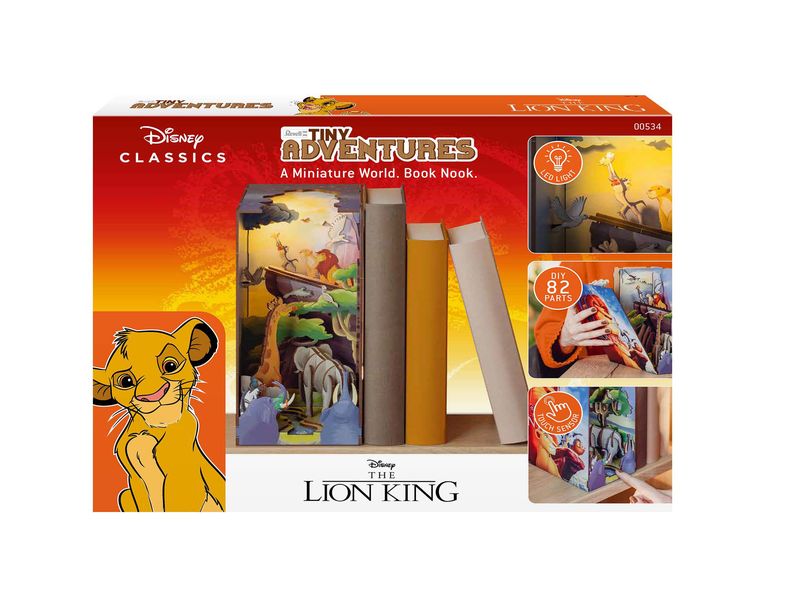 Revell Bausatz Disney The Lion King Zauberhafte Miniaturwelt mit LED-Beleuchtung für Ihr Bücherregal