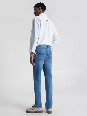 Calça jeans Denton reta e desbotada