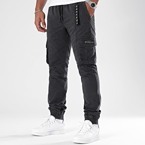 Pantalon Cargo Regular 1163 Gris Anthracite