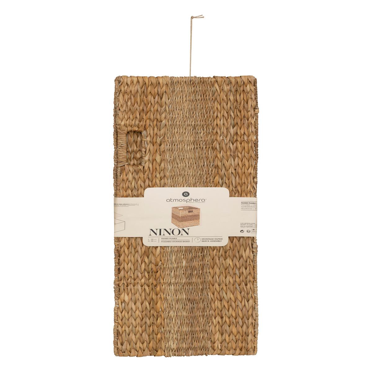 PANIER ROSEAU NINON D.38X38 CM