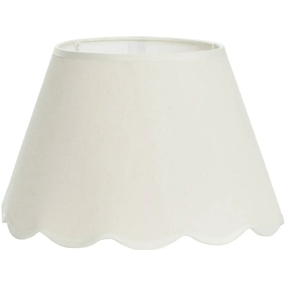 Lampenkap Florine - off-white katoen - 19xØ30 cm