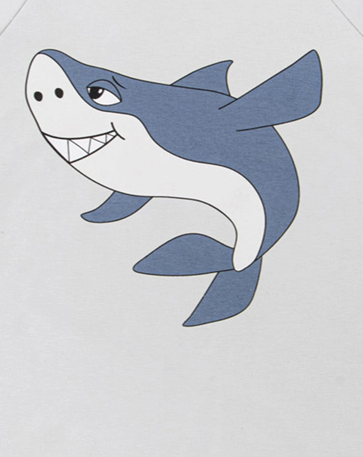 T-Shirt SHARK in grey