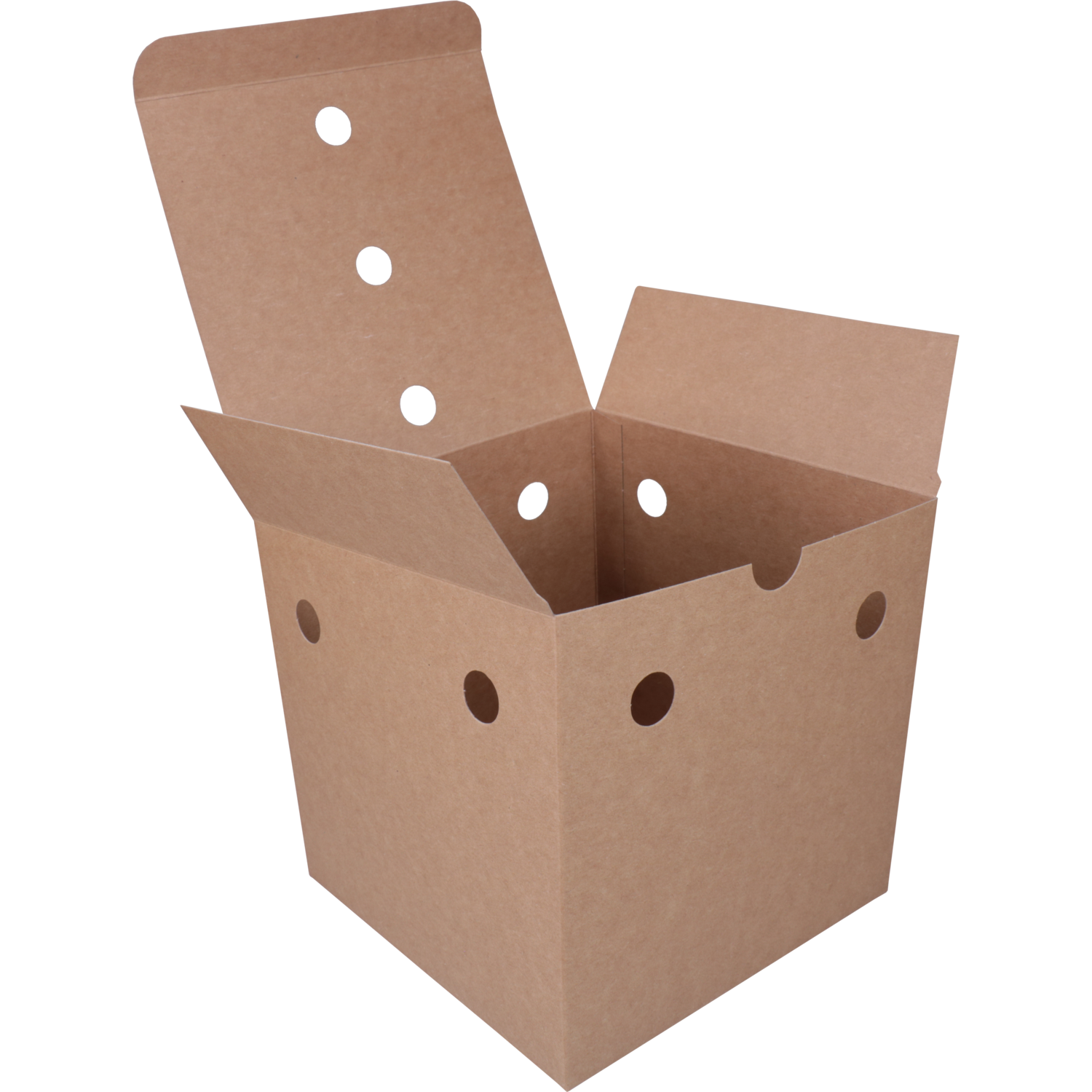 Bak, Karton, fritesbox, 150x150x140mm, bruin