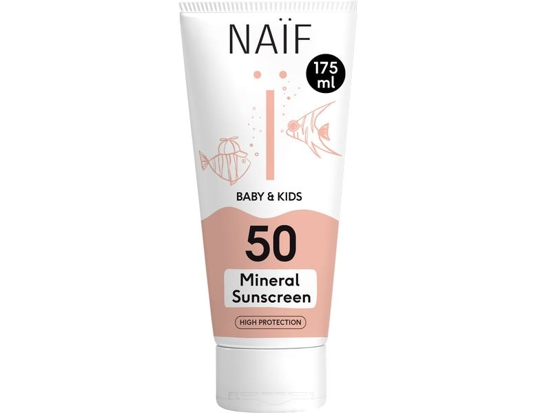 NAÏF Sonnencreme Baby & Kids SPF50 175 ml Mineralische Sonnencreme mit SPF 50