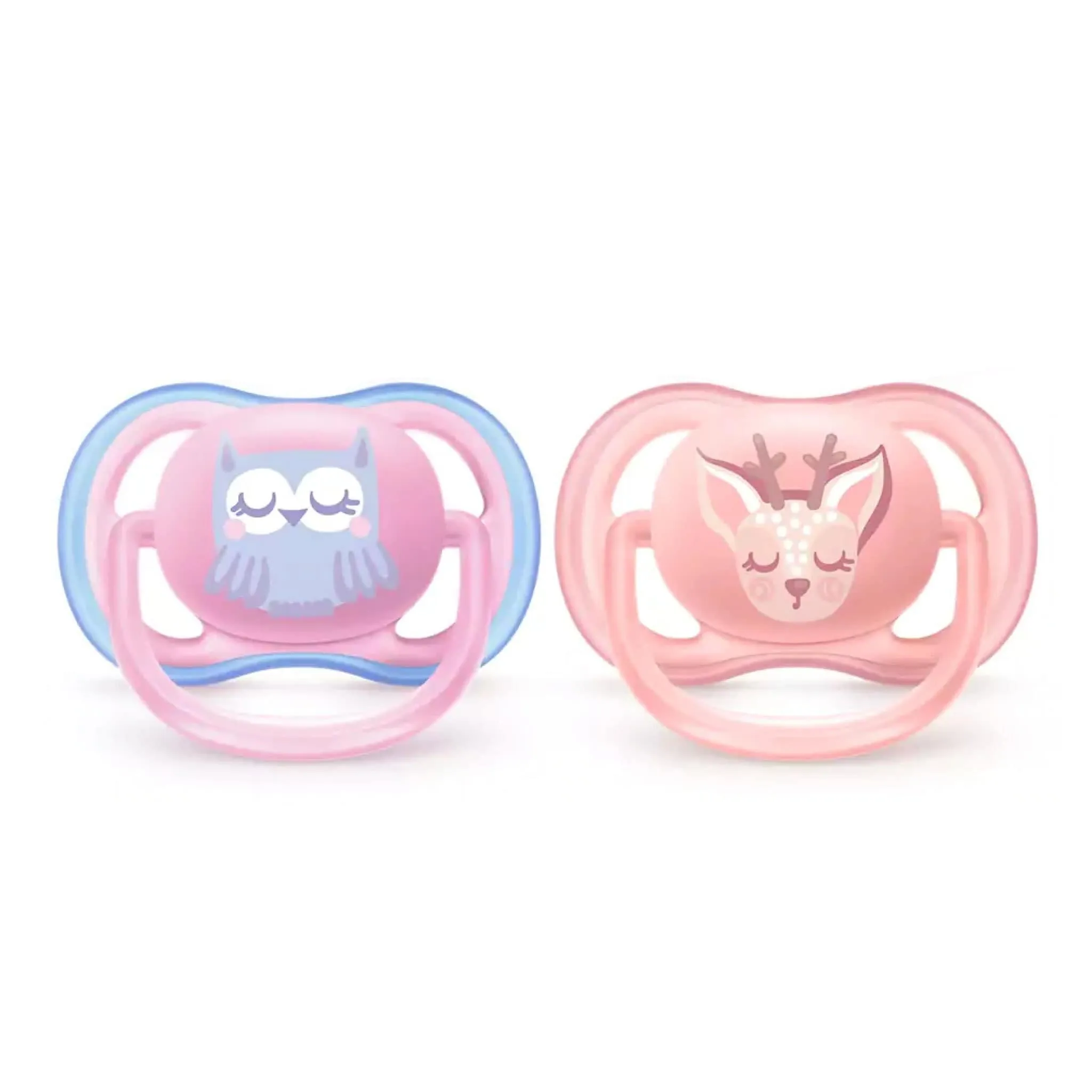 Philips Avent Suce Orthodontique 0-6m Ultra Air Paquet de 2 - Rose