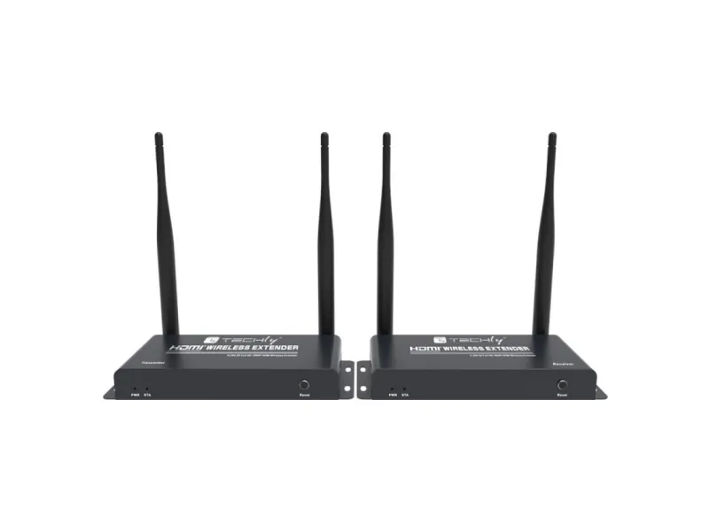 Techly 365610 Trådløs HDMI-forlænger Full HD 1080p 60Hz, 5.8GHz, op til 200m