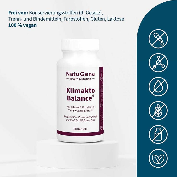 Klimakto Balance Vit.B12 + Folsäure + Biotin vegan Kps, 90 St