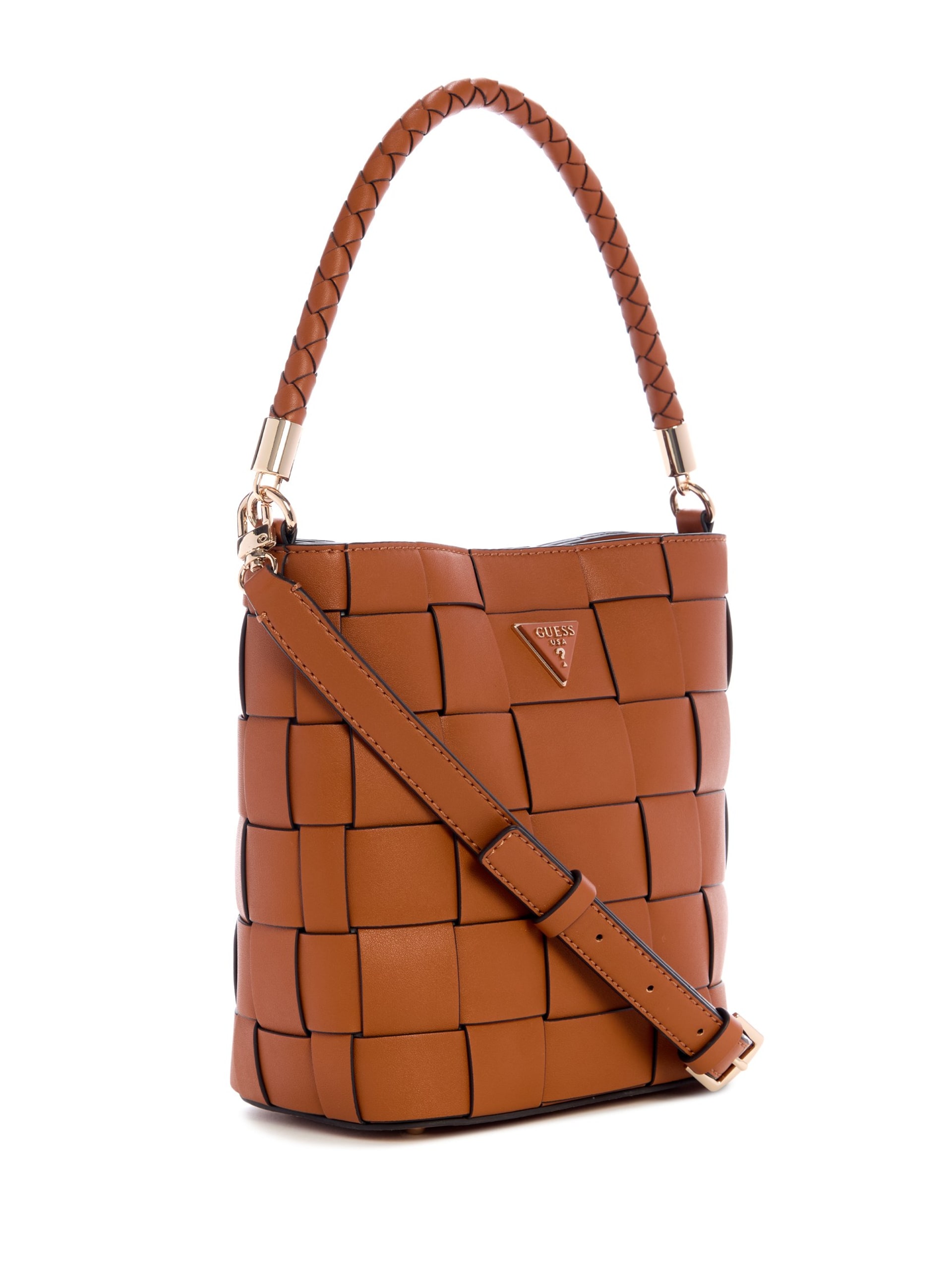Bolsa tipo balde trançada Maylee