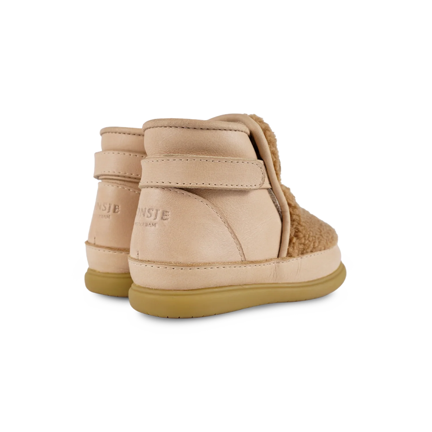 Roumi Shoes | Teddy Bear | Light Maple Curly Faux Fur