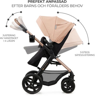 Kinderkraft MOOV 2 3-in-1 Kombivogn, Sand Beige