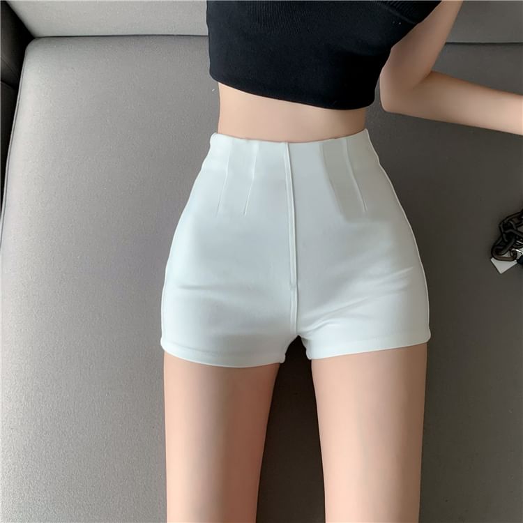 JOWI - Hoge taille effen hotpants
