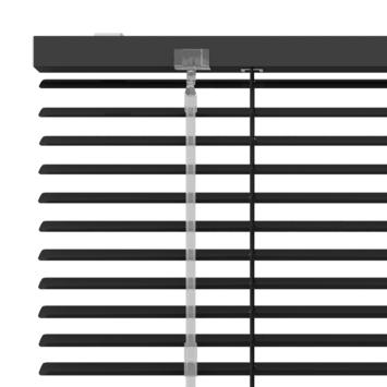 GAMMA aluminum jaloezie 25 mm mat zwart (kleurnr. 320) 200x180 cm (bxh)