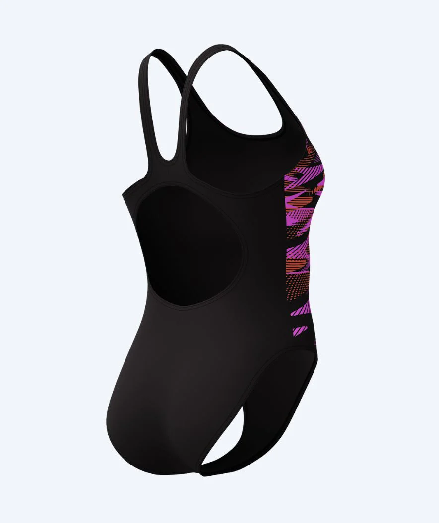Speedo badedragt til damer - Hyperboom Placement Muscleback - Sort/pink