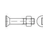 TOOLCRAFT 144332 Undersænkede skruer M20 100 mm Kærv DIN 7969 Stål Galvaniseret 25 stk