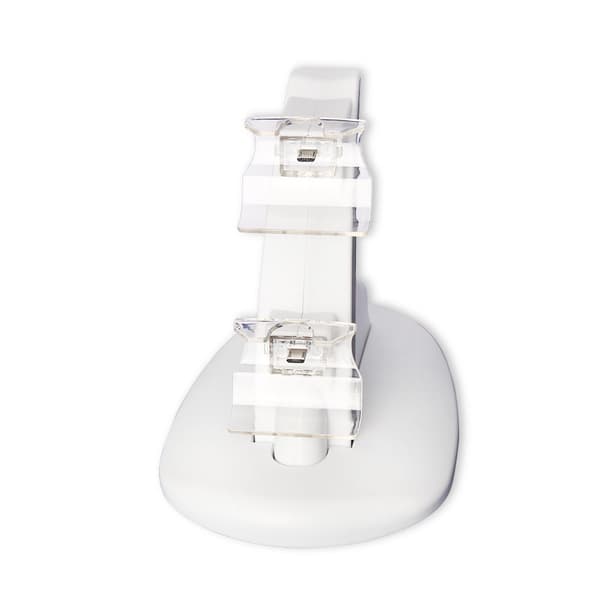 Hvit ladestativ forankringsstasjon for Xbox One S-kontroller