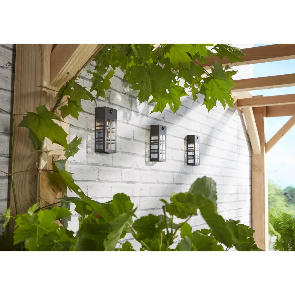 Solar Intelligent Hybride Wandlamp - Oregon