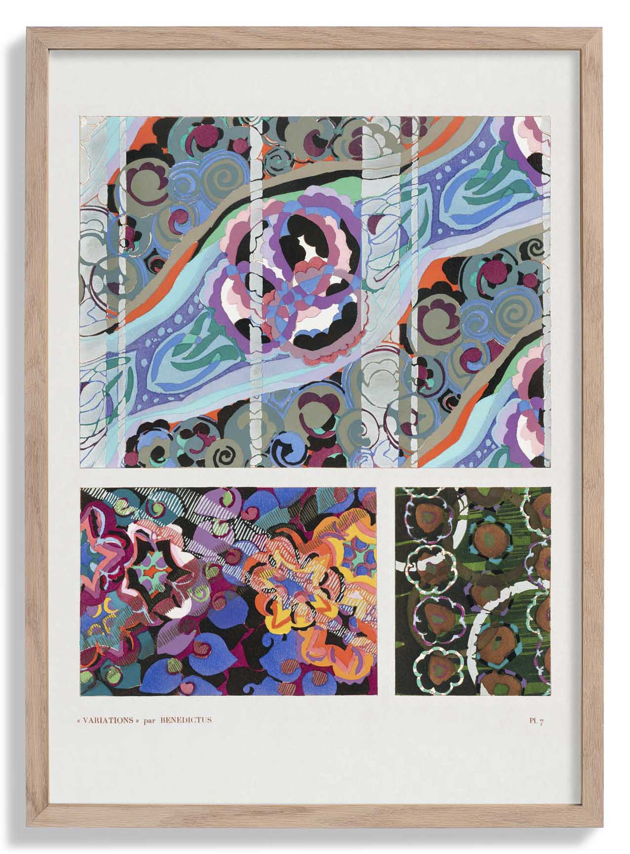 Vintage Art-Déco-Muster, Variation 7 von Édouard Bénédictus
