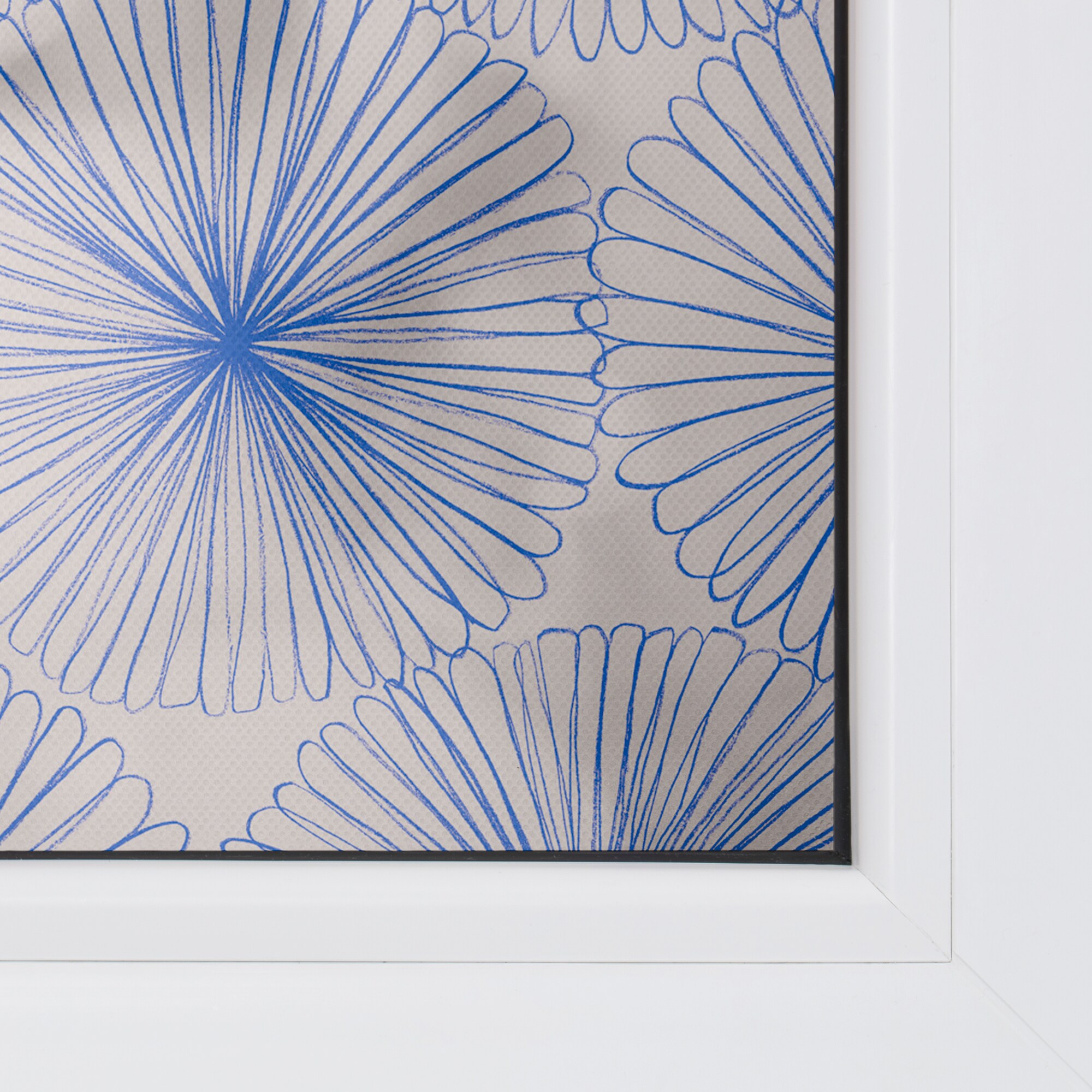 Lichtblick Fensterfolie selbstklebend, Sichtschutz, Flower wheel - Blau