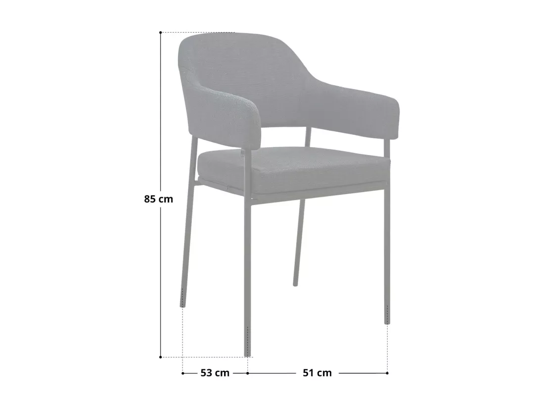 Lot de 2 chaises de salle à manger
