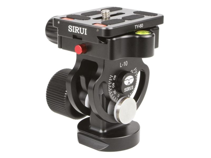 Sirui Stativkopf L-10 L-10 Neigekopf (86 mm hoch) der L-Serie Aluminium Kopf für Einbeinstative präzise und stark belastbar