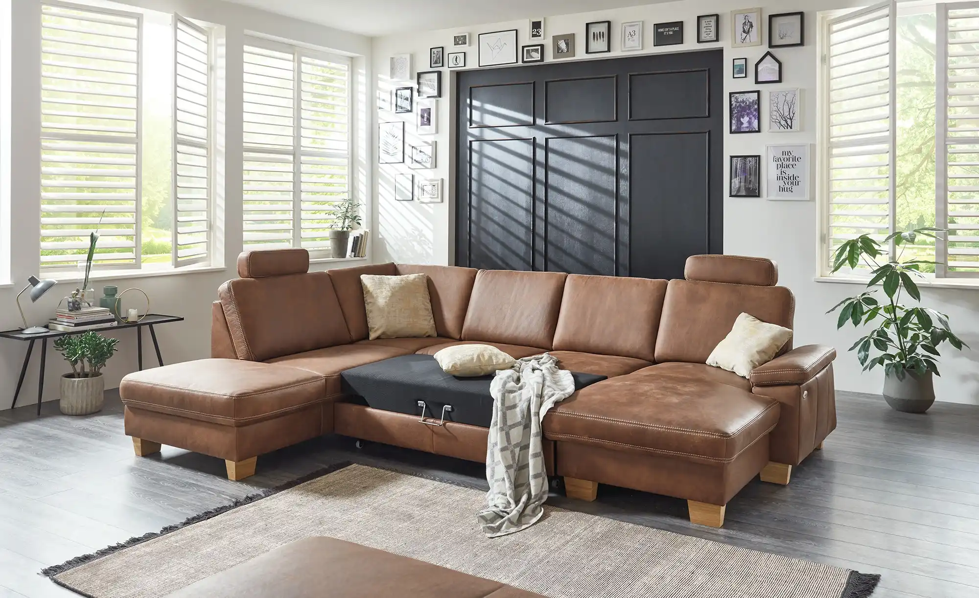 meinSofa Wohnlandschaft Leder Samu