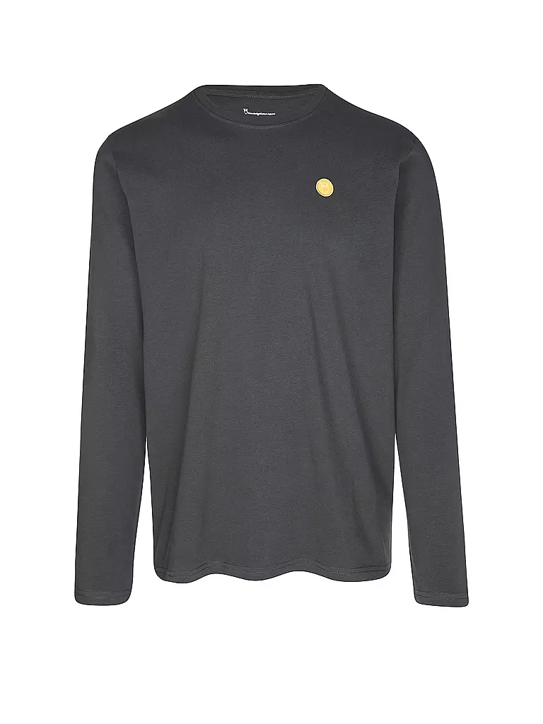 KNOWLEDGE COTTON APPAREL Langarmshirt  grau