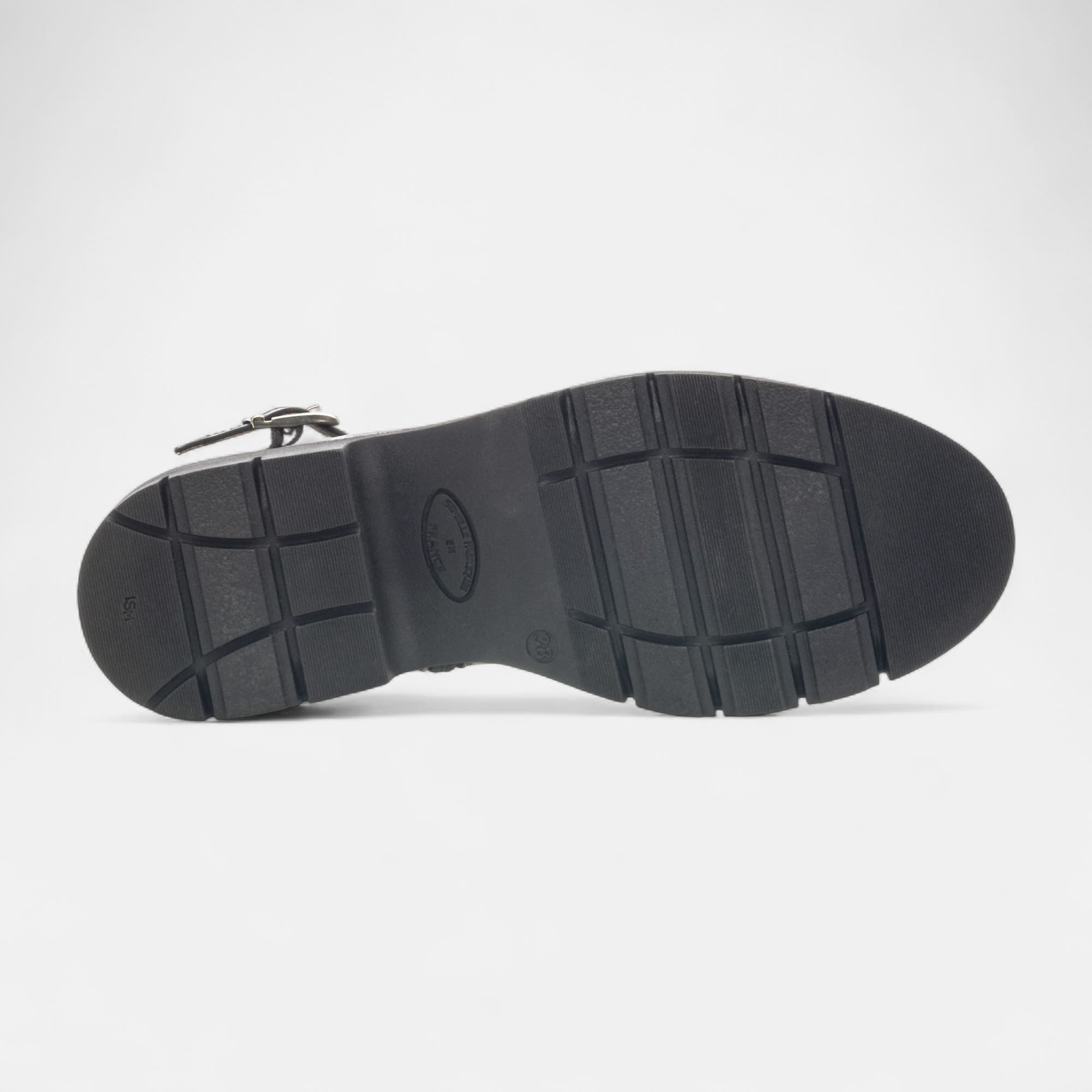 Boots Femme en cuir noir