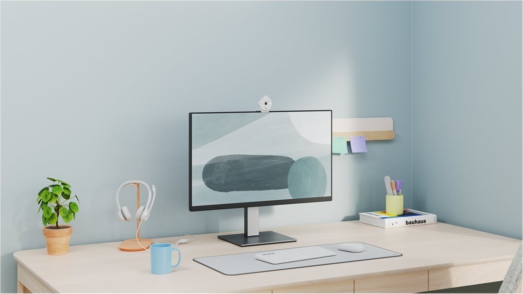 Logitech - Brio 300 - Full HD Webcam - Off-White
