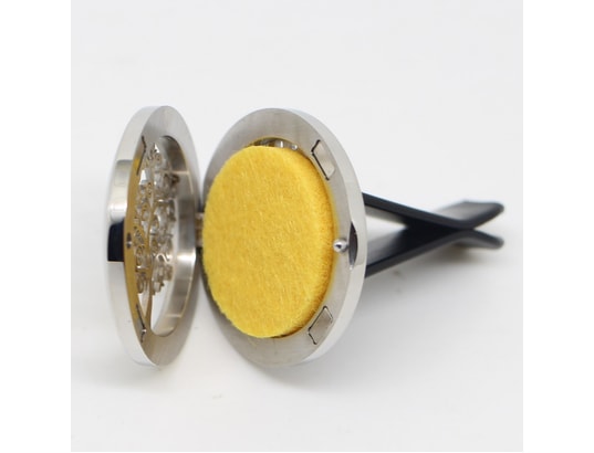 ZEN AROME - Diffuseur d'huiles essentielles pour voiture en inox clip'ar...