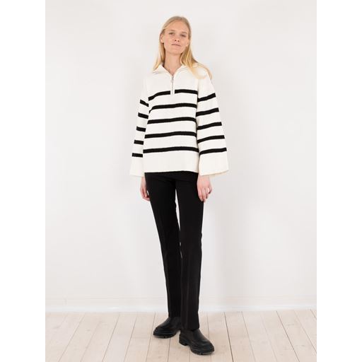 Neo Noir Nevena Stripe Striktrøje, Hvid, 36
