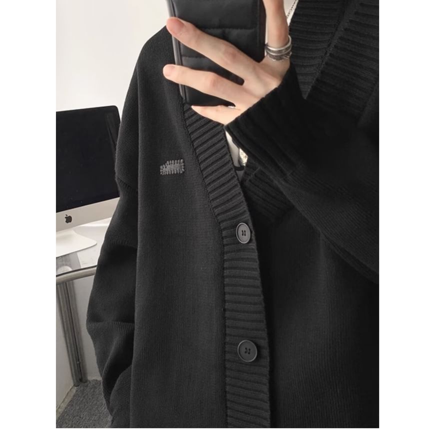 Lingaris - Asymmetrische hals, effen applicatie, oversized vest