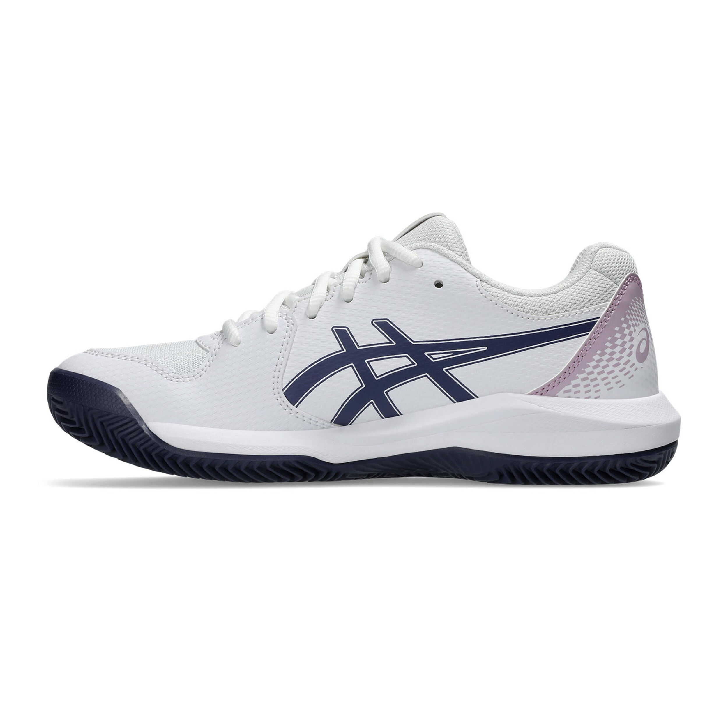 ASICS Gel-Dedicate 8 Chaussure Terre Battue Femmes - Blanc , Bleu Foncé