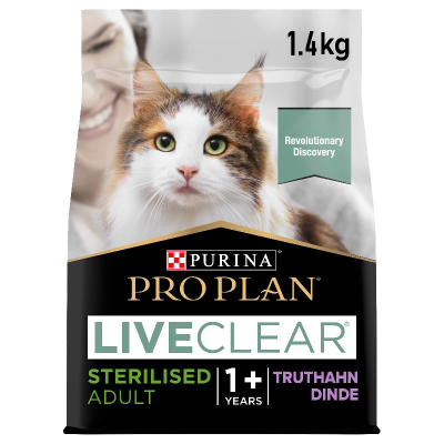 Pro Plan Katzenfutter Adult LiveClear Sterilised Truthan 1.4kg