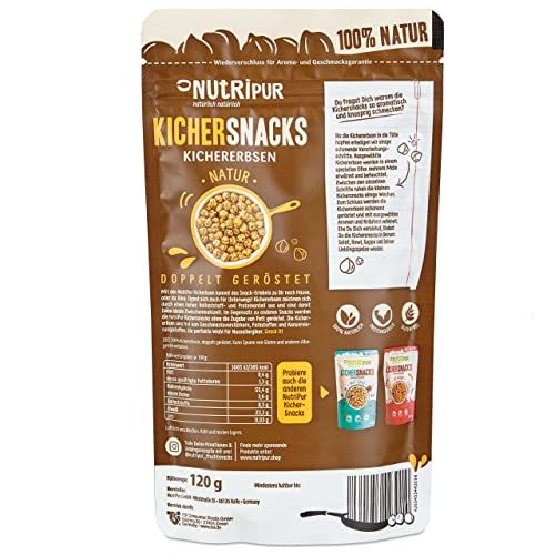 NutriPur Kichererbsen doppelt geröstet natur