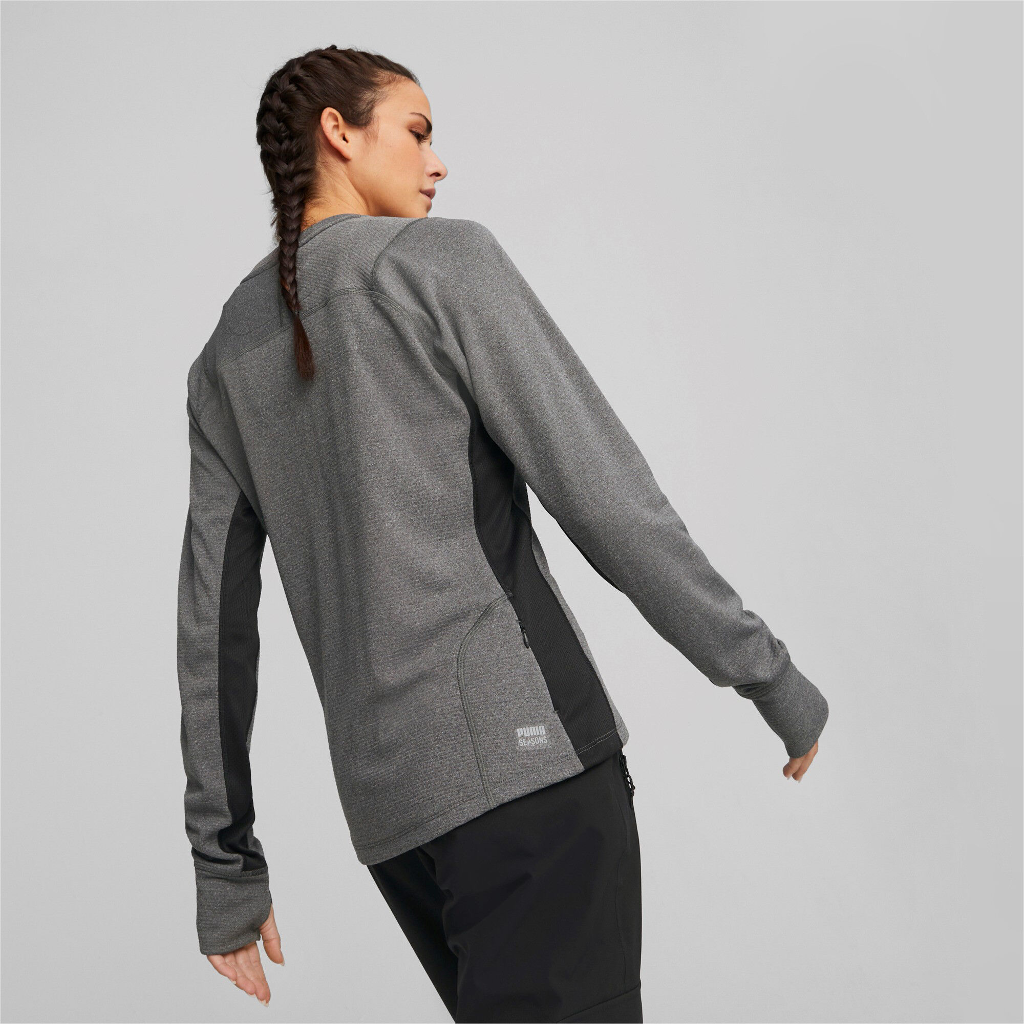 Puma Seasons Raincell Haut Manches Longues Femmes - Gris