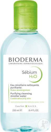 Bioderma Sébium H2O Eau Micellaire Démaquillante Nettoyante Peaux Mixtes À Grasses Flacon 250ml