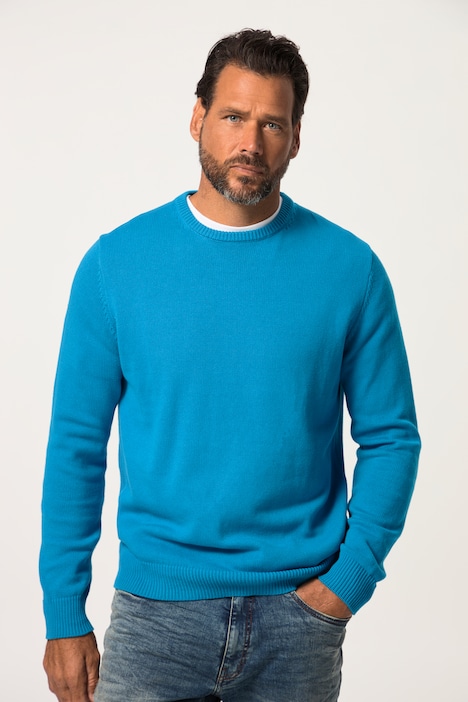 Pullover, runder Ausschnitt, JP1880-Stick, Baumwolle