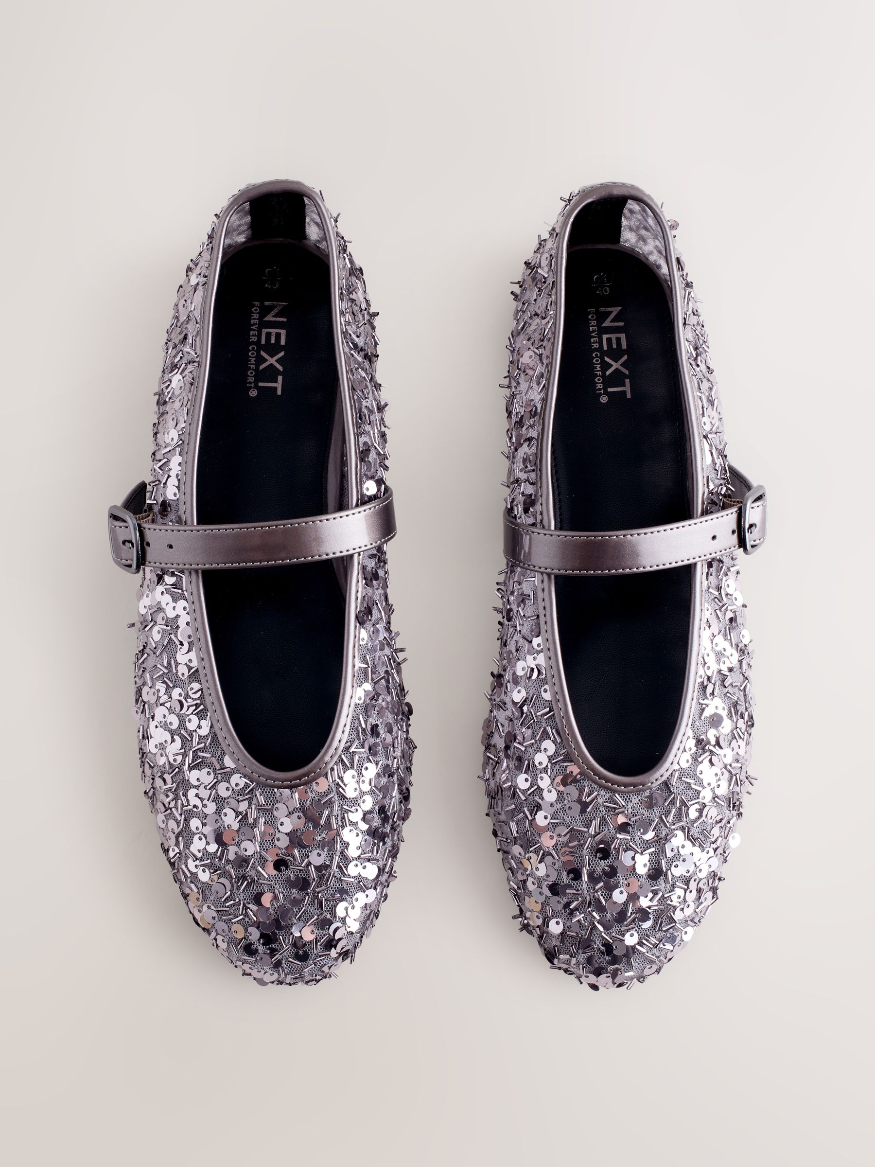 Tinkleurig met lovertjes - Forever Comfort® Embellished Sequin Mary Jane Shoes