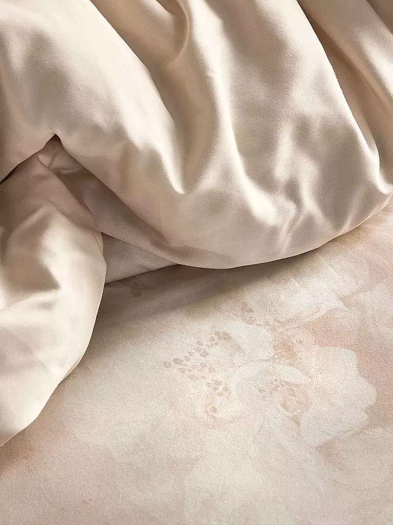 ESSENZA Satin Bettwäsche FLOOR 70x90cm/140x200cm Oyster hellgrau